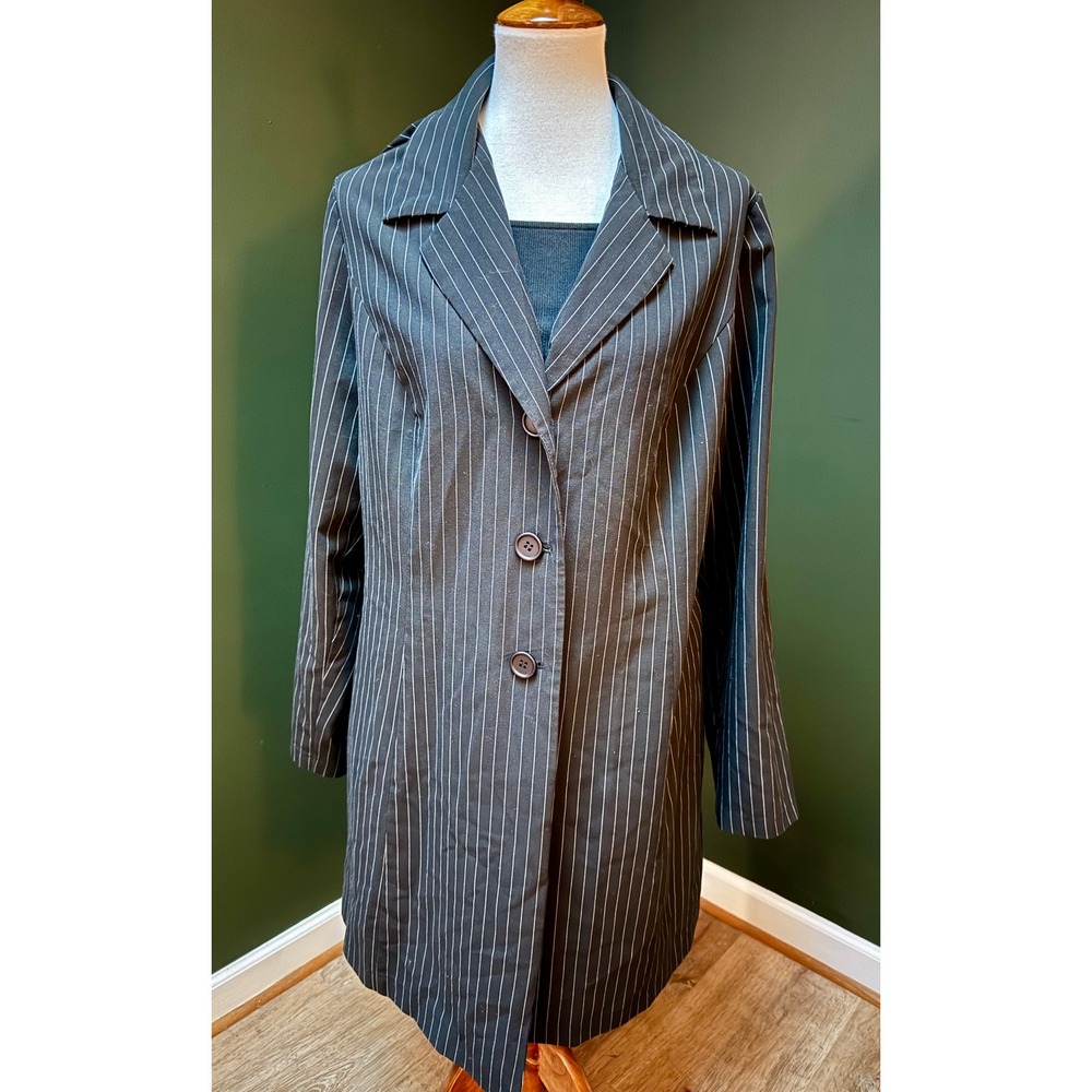 Monroe & Main Pinstripe Blazer Dress Coat Women's 18W - Picture 3 of 6